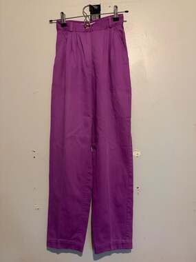 Smart Parts Vintage Purple Pleated High Waisted Trousers